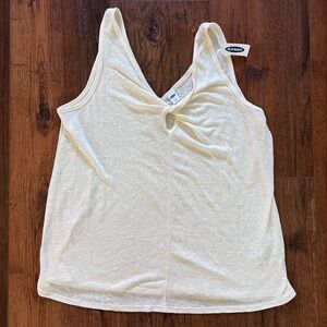 NWT Old Navy Buttercream Twist Front Tank Top